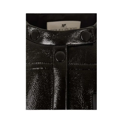 Vinyl Logo Patch Biker Jacket