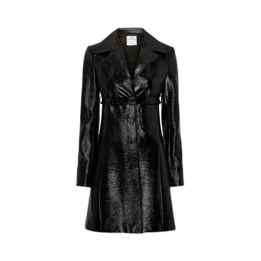 Belted Short Heritage Vinyl Coat