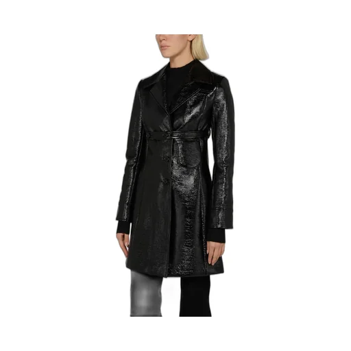 Belted Short Heritage Vinyl Coat