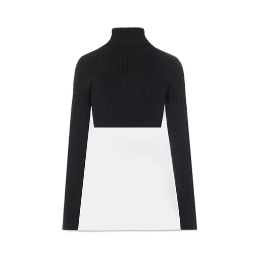 Cut-Out High Neck Jumper