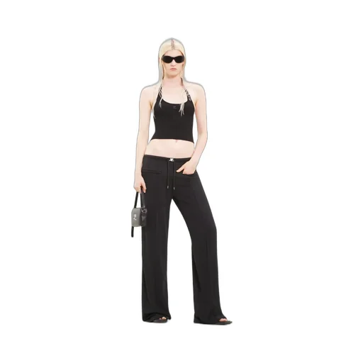 Mid-Rise Drawstring Pants