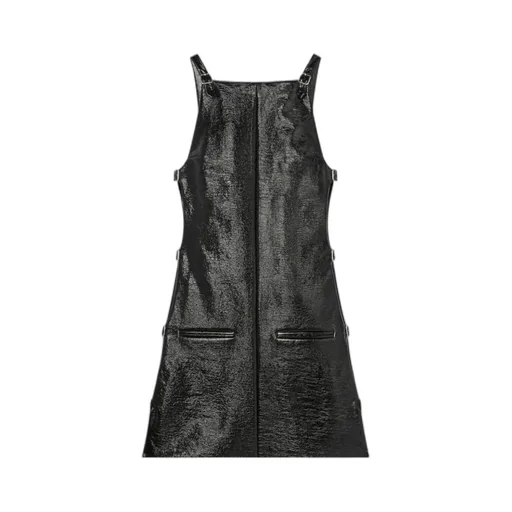 Buckle Detailed Sleeveless Dress