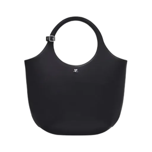 Logo Plaque Top Handle Bag