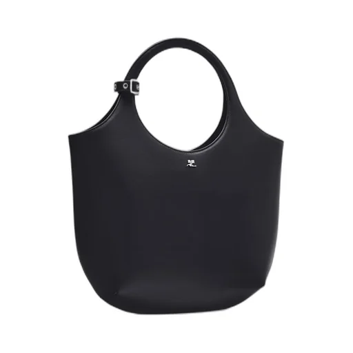 Logo Plaque Top Handle Bag