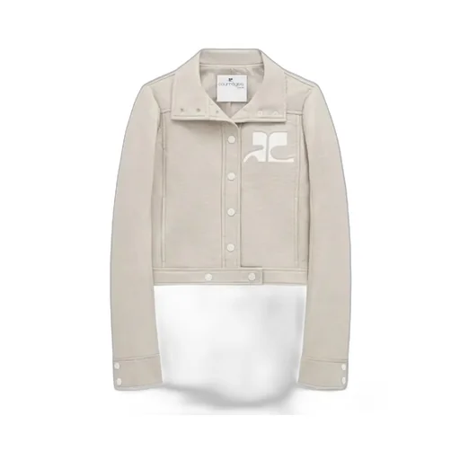 Vinyl Straight Hem Cropped Jacket