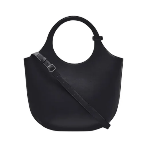 Logo Plaque Top Handle Bag