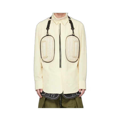 Padded-Pocket Detail Shirt