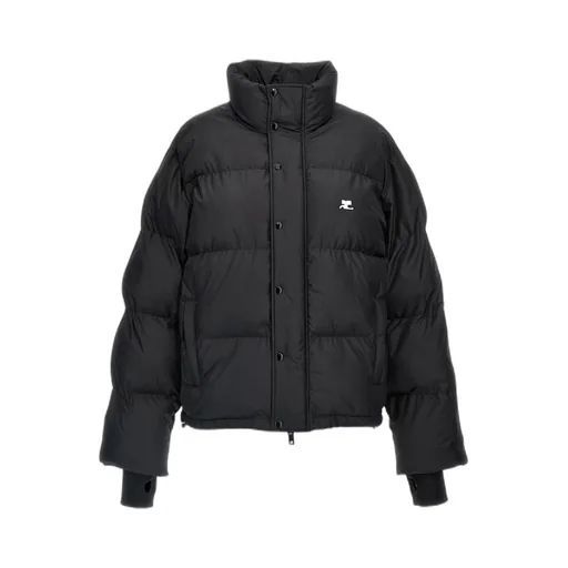 Logo Embroidered Puffer Jacket