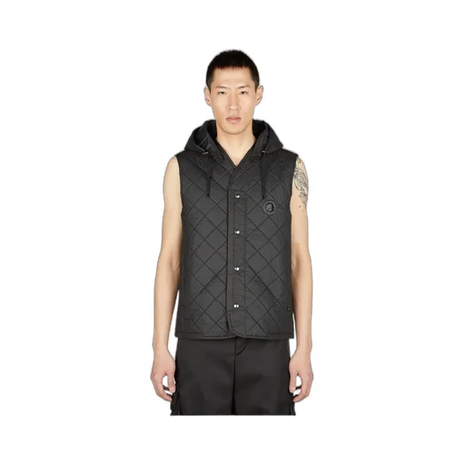 Button-Up Padded Quilted Gilet