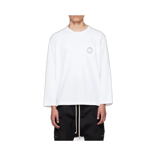 Eyelet-Detail Long-Sleeved T-Shirt