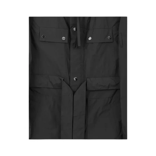 Tied-Waist Parka Coat