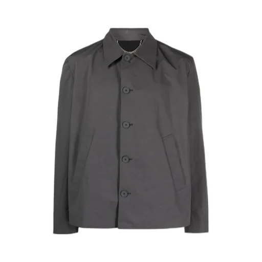 Pointed-Collar Shirt Jacket