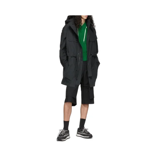 Tied-Waist Parka Coat