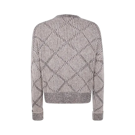 Sequined Rhombus Cardigan
