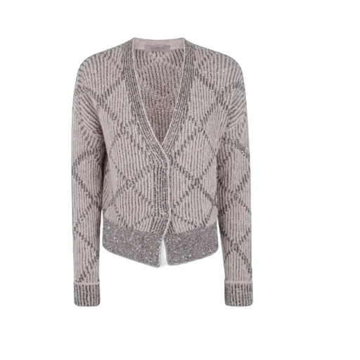 Sequin Striped Cardigan