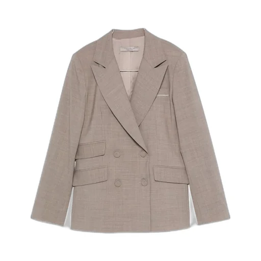 Double-Breasted Flap-Pocket Jacket