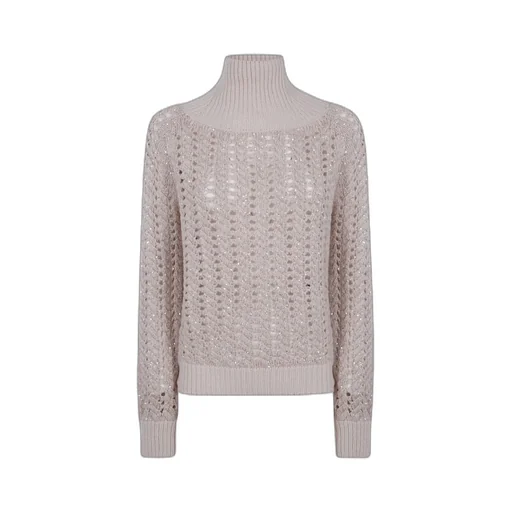 Braid Crystal High Neck Knitwear