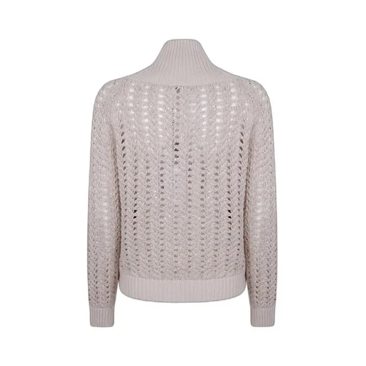 Braid Crystal High Neck Knitwear