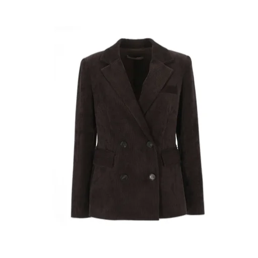 Corduroy Double-Breasted Blazer