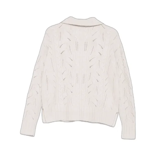 Cable-Knit Half-Zip Sweater