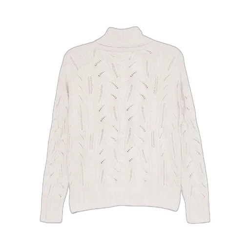 Cable-Knit Turtleneck Sweater