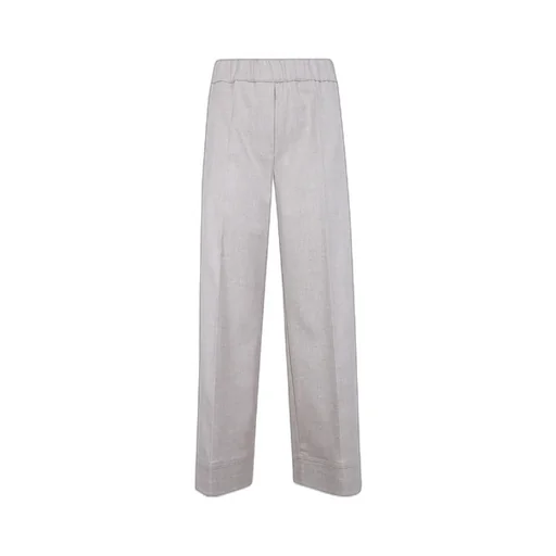 Flannel Wide-Leg Pants