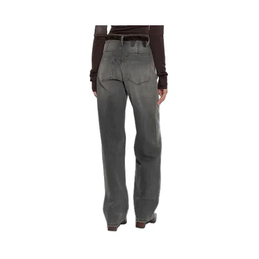 Lu Wide-Leg Belted Jeans