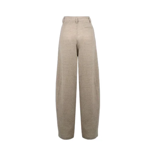 Wide-Leg Wool Pants