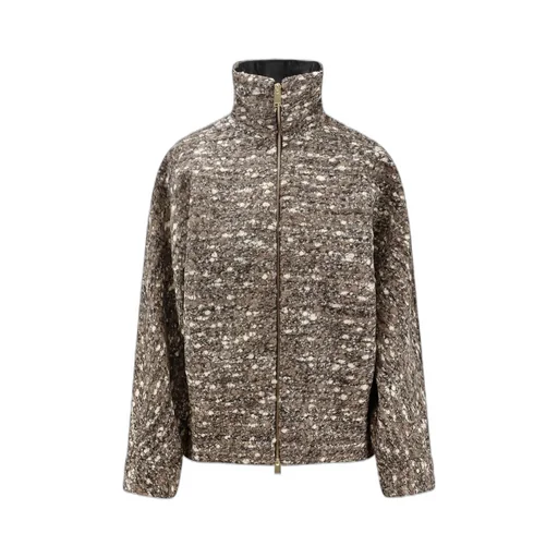 Celine Boucle Aviator Bomber Coat