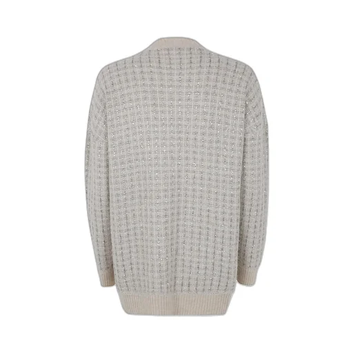 Check Crystal Cardigan