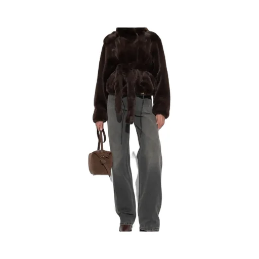 Faux Fur Belted Jacket