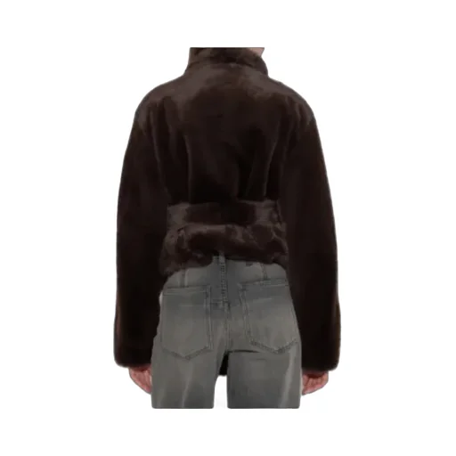 Faux Fur Belted Jacket