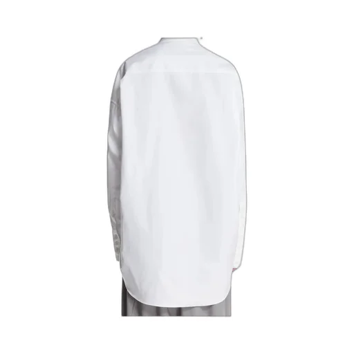 Long-Sleeve Curved-Hem Shirt