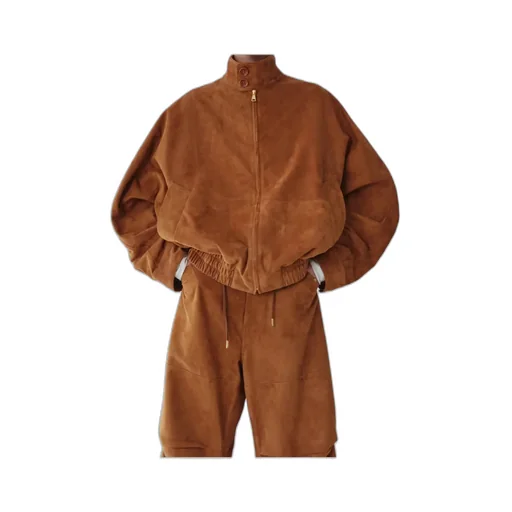 Zippered Leather Jacket