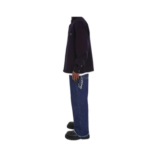 Chain Adorned Relax Fit Worker Denim