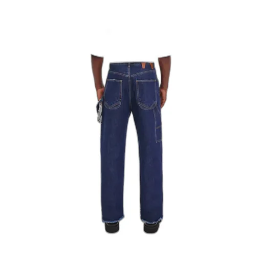 Chain Adorned Relax Fit Worker Denim