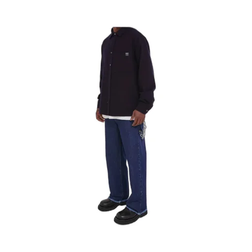 Chain Adorned Relax Fit Worker Denim