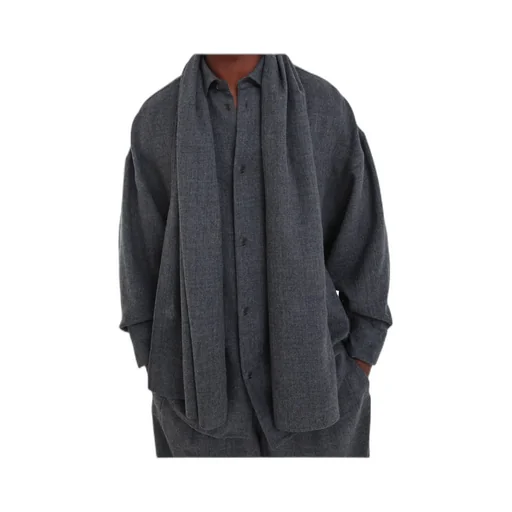 George Detachable Scarf Shirt