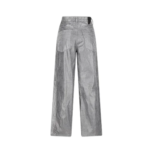 Drawstring Straight-Leg Jeans