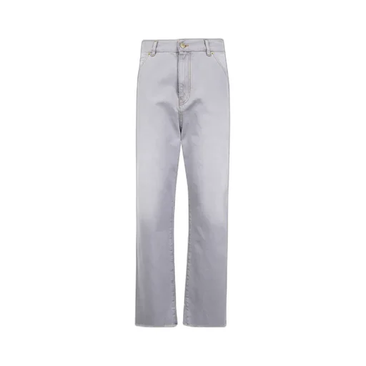 Belt Adorned Loose Fit Denim