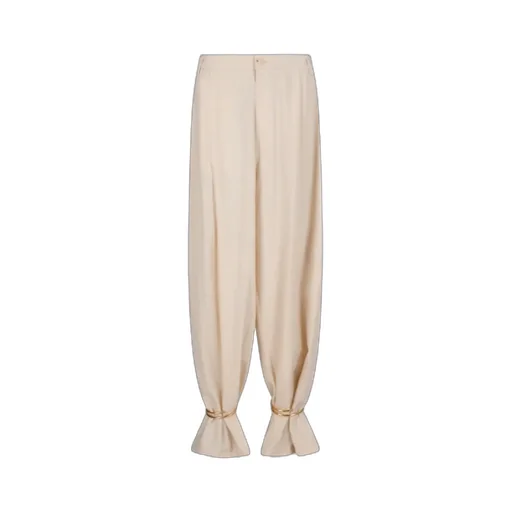 Phebe Cuff-Adorned Wide-Leg Pants