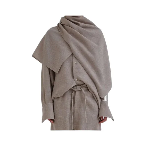 Georgia Detachable Scarf Japanese Shirt