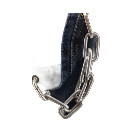 Chain Adorned Relax Fit Worker Denim
