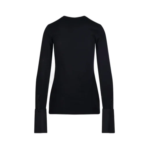 Cuff Detail Long-Sleeve Top