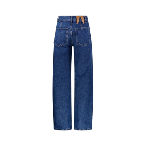 Lu Straight Leg Pleat Effect Fitted Jeans