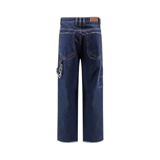 Chain Adorned Relax Fit Worker Denim