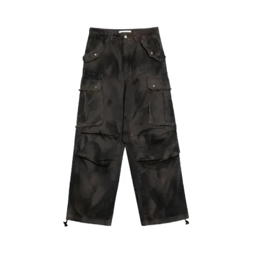 Vivi Black Washed Cargo Jeans