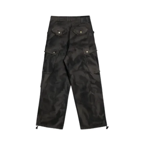 Vivi Black Washed Cargo Jeans