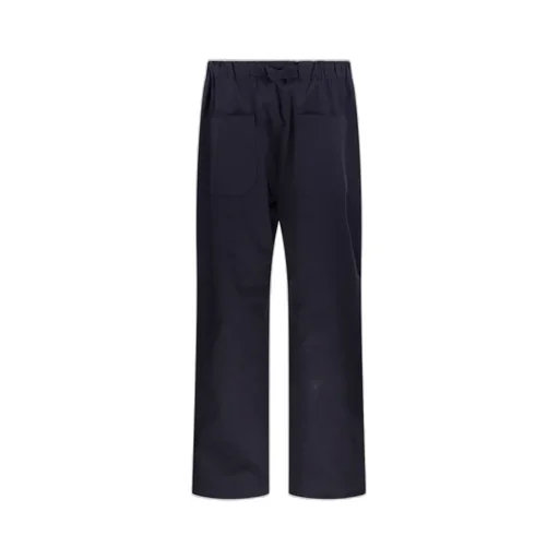 Buckle-Fastening Straight-Leg Trousers