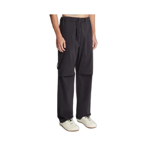 Buckle-Fastening Straight-Leg Trousers